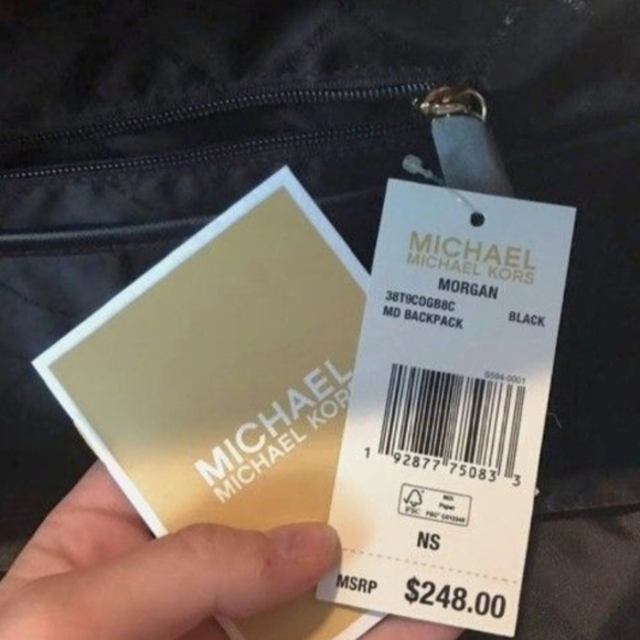 Michael Kors Black Backpack Sleek Minimalist Design main image 4